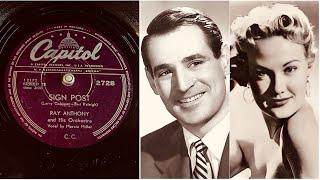 Ray Anthony Orchestra & Marcie Miller - Sign Post - 78 rpm - Capitol 2728 - 1954