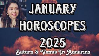 January Horoscopes 2025, Saturn & Venus In Aquarius, Sun in Capricorn