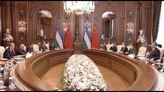 Chinese President Xi Jinping Holds Talks with President Shavkat Mirziyoyev of Uzbekistan