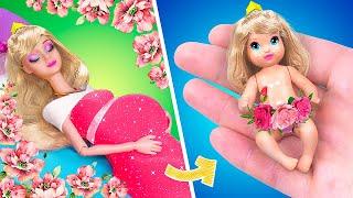 Aurora and Her Baby  / 11 DIY Disney Doll Hacks and Crafts