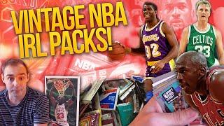 MASSIVE VINTAGE 90'S NBA PACK OPENING! IRL PACK OPENING!