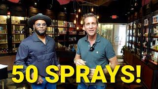 WATCH ME SPRAY 50 SPRAYS ON MYSELF | PERFUME TALK WITH AN EXPERT ABOUT HOW MANY SPRAYS ARE TOO MUCH