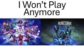 Why Marvel Snap and Legends of Runeterra Failed