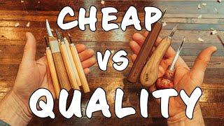 Why You Don't Buy Cheap Tools || Cheap VS Quality Wood Carving Tools