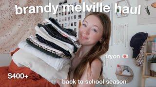 HUGE BRANDY MELVILLE HAUL 2022 | back to school season! *tryon*