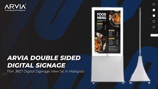 NEW LCD ARVIA DOUBLE SIDED SIGNAGE - 360° VIEW