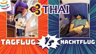 Tagflug vs. Nachtflug: Thai Airways Business Class, der Vergleich | YourTravel.TV