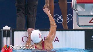 Team USA women SET THE TONE in 4x100m freestyle relay heat | Paris Olympics | NBC Sports