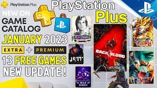 HUGE NEW PS PLUS UPDATE! 13 FREE PS+ Extra/Premium January Games REVEALED (PlayStation Plus 2023)