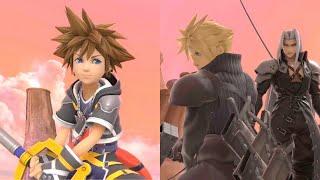 Sora pranks Cloud and Sephiroth