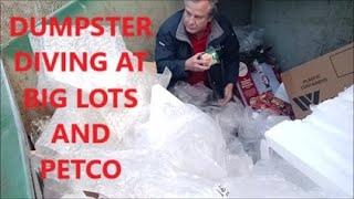 DUMPSTER DIVING AT BIG LOTS AND PETCO