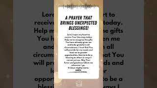 Prayer for Blessings #prayer #prayerforblessings