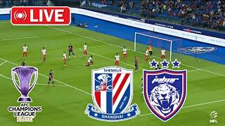 Johor Darul Ta'zim vs Shanghai Shenhua Live Football | ACL elite 2024 | jdt football gameplay pes21