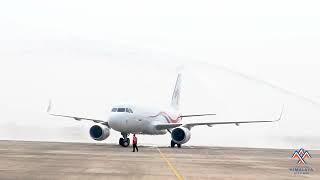 WATER SHOWER AT GAUTAM BUDDHA INTERNATIONAL AIRPORT