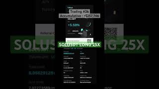 Trading #26 SOLUSDT LONG Margin 25x 12 March 2025 @Bitget #solana #usdt #tradingfuture #crypto