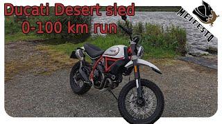 Ducati Scrambler Desert Sled | 0-100 km/h run | 2020