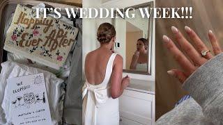 VLOG: it's wedding week  wedding prep, nails, makeup trial, Lulus wedding dress & travelling to FL