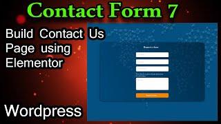Contact form 7 Complete Tutorial using Elementor free