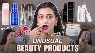 I used Unusual Weird Beauty Products | USA Makeup Haul | Aashi Adani