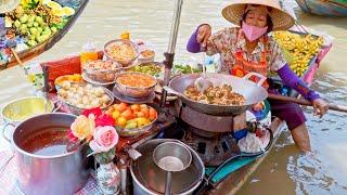 Thailand floating market！Cooking on the boat -Thai Street food collection/ 在船上料理！泰國水上市場-泰國街頭美食