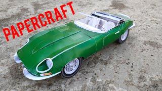 Jaguar E-Type papercraft DIY (with templates)