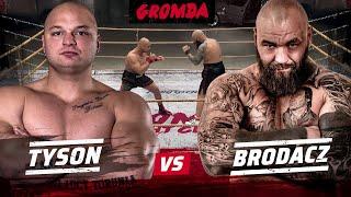 GROMDA: TYSON vs BRODACZ. Brutalny nokaut w walce na gołe pięści. CAŁA WALKA