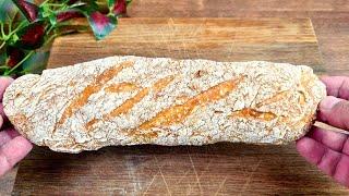 Crispy No-Knead Bread Recipe  It is very easy to make crispy bread with this method. Try