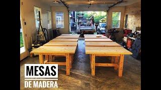 Mesas hechas con madera de Home Depot #mesas #madera