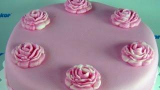 Easy rose cake (Růžový dortík s růžemi)