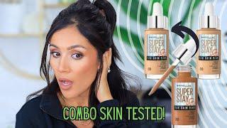 *NEW* VIRAL SKIN TINT!! MAYBELLINE 24 HR. SKIN TINT TESTED on COMBO SKIN II SHADE 310