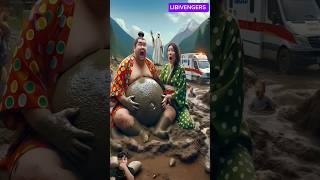 Evolution of cat:Sumo wrestler & woman sitting on dirty road with ghost ambulance 5 #cat#cute#short