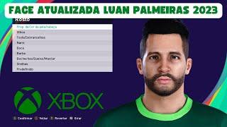 FACE ATUALIZADA LUAN DO PALMEIRAS 2023 PES 2021 XBOX SÉRIES S (MINHA VERSÃO)