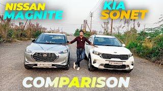 Nissan Magnite Vs Kia Sonet Comparison l Kia Sonet vs Magnite l Magnite vs sonet