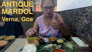 Goan Portuguese Thali @ Antique Mardol, Verna, South Goa