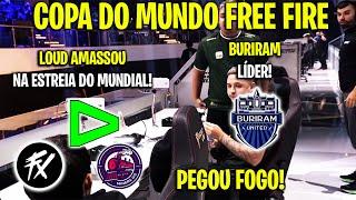 LOUD ESTREIA AMASSANDO NA COPA DO MUNDO DE FREE FIRE! FLUXO MINERS! BURIRAM LÍDER! CLIPS FF