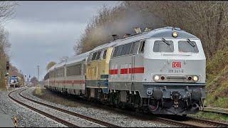 "Intercity" 218 341 & Co in Hemmingstedt (Bonus: AKE Rheingold)