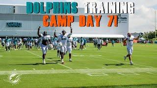 Miami Dolphins 2024 Training Camp Day 7! | NO SNAPPING ISSUES!