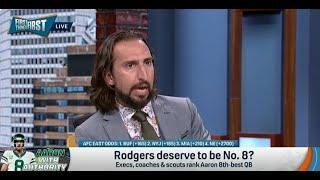 FIRST THINGS | Nick Wright SLAMS Aaron Rodgers, No Reason to Believe He's A Top 10 QB | NFL