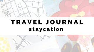 Travel Scrapbook - Stamped Staycation Notebook