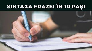 Sintaxa frazei. Pasi in analiza frazei. Cum sa analizezi corect o fraza in limba romana