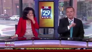 News Anchor's Contagious Laughter