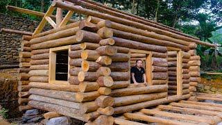 Second Story Loft - Building a log Cabin (Ep-8)