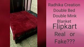 Radhika Creation Double Mink Blanket/फ्लिपकार्ट कंबल असली है या नहीं/Honest Review