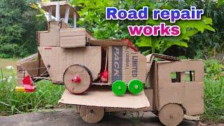 Road Repair works Machine ! science  project ! at home | Road project | amazing Machine ! %working.