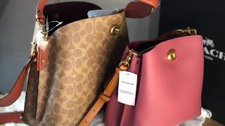 Comparative video of Coach Willow shoulder bag and Coach Willow bucket bag