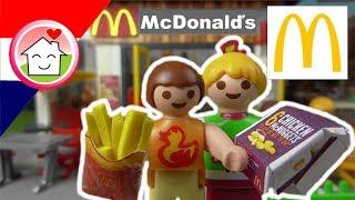 Playmobil filmpje Nederlands Bij de McDonalds - Familie Huizer