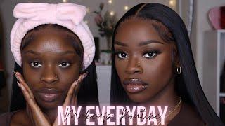 *Detailed* Soft Glam Everyday Makeup Routine For Dark Skin WOC ( Beginner Friendly) Step By Step