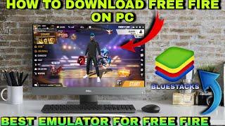 How to download free fire on PC 2024 | best bluestacks emulator version for free fire