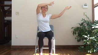 Fun and Playful - Viki Boyko leads this 30-min Chair Yoga Seated class - Yoga Vista Academy Grad