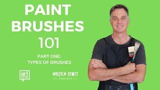 Artist's Paint Brushes Explained - Part 1